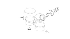 Grampus GR-7807 Подстаканник двойной LAGUNA