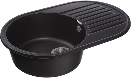 Мойка кухонная GranFest QUARZ GF-Z18 чаша+кр 740*480 (черный)