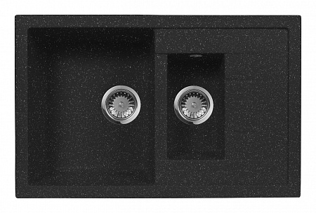 Гранитная мойка AquaGranitEx M-21K черный
