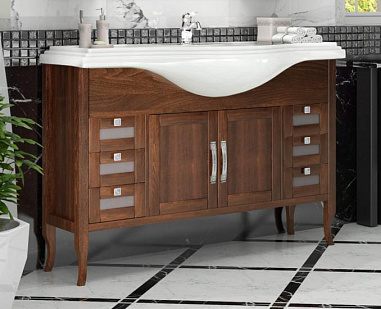 Тумба OPADIRIS Мираж 120, светлый орех (под раковину Kirovit Классик 120)