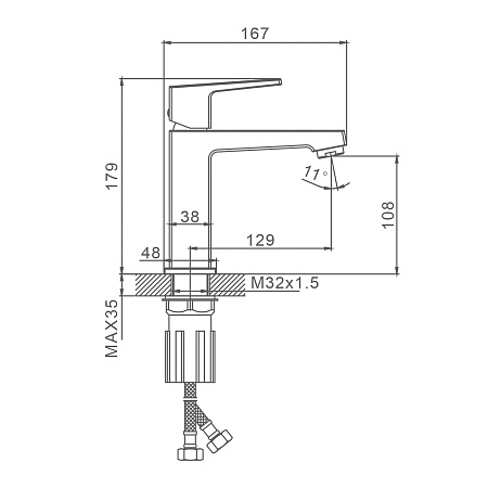 Смеситель для умывальника SPLENKA S01.10.06