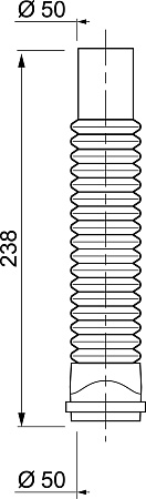 Гофрированное соединение WIRQUIN MAGICOUDE D50мм. PUSH-FIT