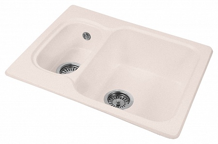 Гранитная мойка AquaGranitEx M-09 светло-розовый