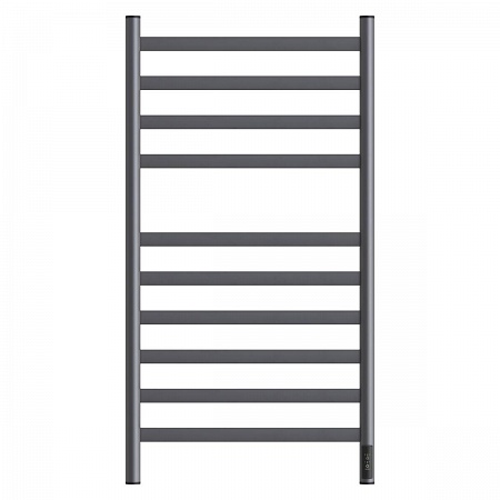 Полотенцесушитель электрический Point Селена PN16850GR П10 500x1000, диммер справа, графит премиум
