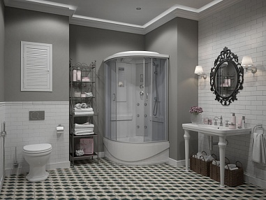 Душевая кабина Erlit ER2509TP-C4-RUS (900x900x2150)