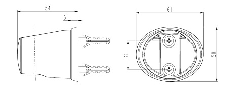 Держатель для душа, арт. SH105, ESKO 