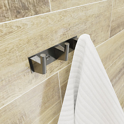 Fixsen TREND GRAPHITE FX-98005 Крючок одинарный, графит-сатин