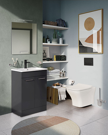 Унитаз Vitra Zentrum Square 7484B003-0075, подвесной, безободковый