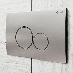 Клавиша смыва для инсталляции Point Виктория, цвет сатин/хром, PN44061SC