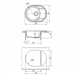 Мойка кухонная Lemark LACHA 620 жасмин