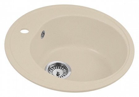 Гранитная мойка AquaGranitEx M-08 бежевый
