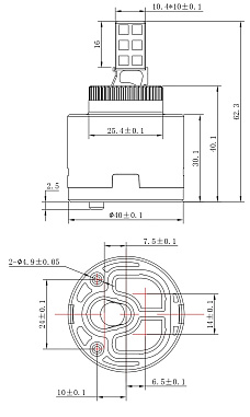 Картридж стандарт., низкий, 40 мм, ESKO