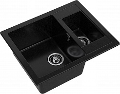 Мойка кухонная GranFest Quadro GF-Q610K черный