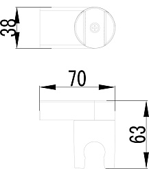 Настенное крепление для лейки Lemark LM8013C