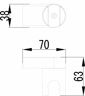 Настенное крепление для лейки Lemark LM8013C