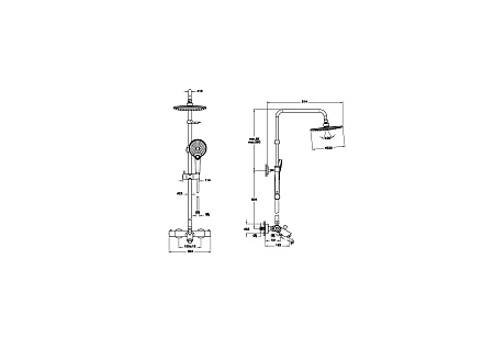 Душевая колонна Vitra Aquaheat A47208EXP Хром