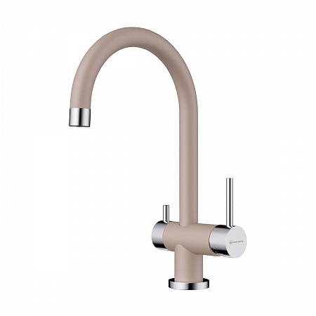 Смеситель OMOIKIRI Yamada-SA для кухни латунь/гранит/бежевый