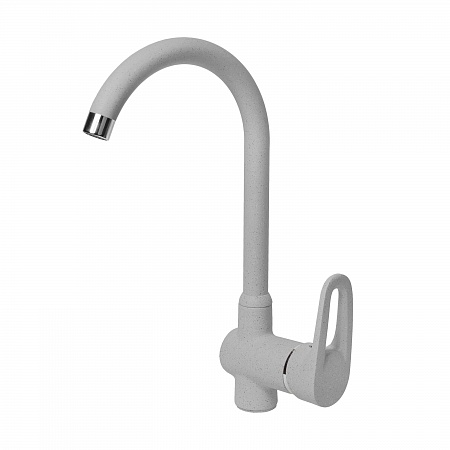 Смеситель AquaGranitEx C-5035 (310) для кухни, серый