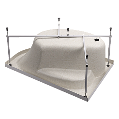 Каркас ванны NERO 160х100 АВ1