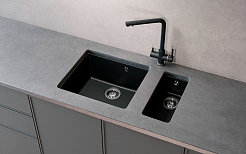 Мойка кухонная ULGRAN Quartz Underground 450-01, жасмин