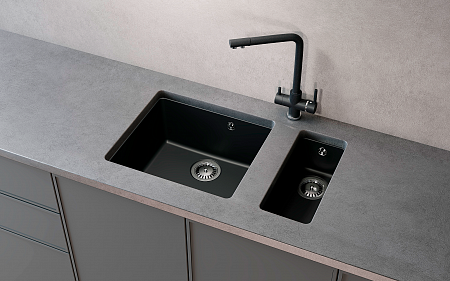 Мойка кухонная ULGRAN Quartz Underground 450-01, жасмин