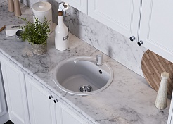 Мойка кухонная Polygran  Quartz Bond 480, туман, арт.688209