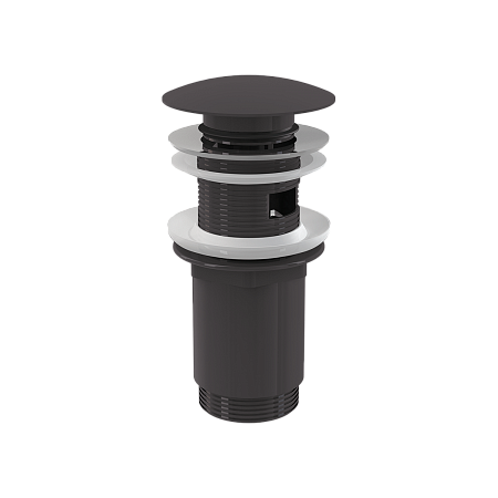 Донный клапан сифона для умывальника CLICK/CLACK 5/4", GUN METAL-мат