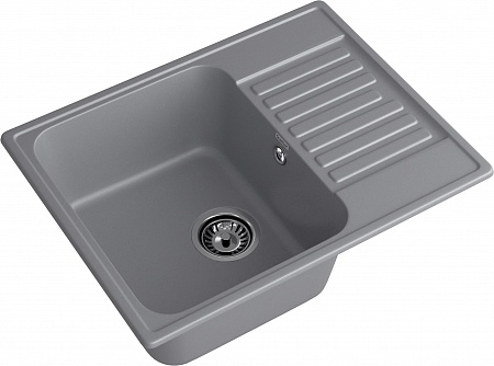 Мойка кухонная GranFest QUARZ GF-Z13 чаша+кр 620*480 (темно-серый)