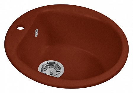 Гранитная мойка AquaGranitEx M-07 красный марс