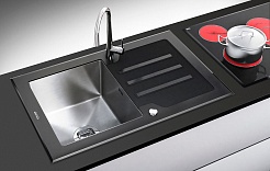 Кухонная мойка TOLERO Ceramic Glass TG-780B (Чёрная)