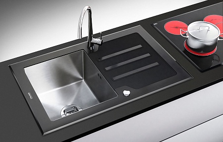 Кухонная мойка TOLERO Ceramic Glass TG-780W (Белая)