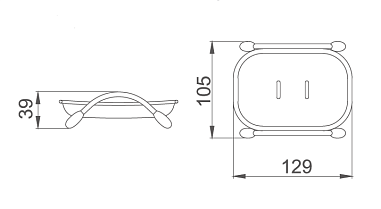 Мыльница HAIBA HB333 пласт/настольн.(зеленая)