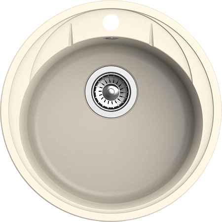 Мойка кухонная EWIGSTEIN Elegant R45 1-чаша D-484мм крем