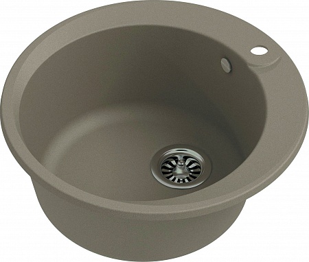 Мойка кухонная EWIGSTEIN Rund 45 1-чаша D-500мм темно-бежевый