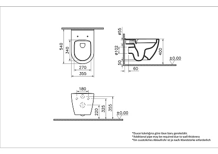 Унитаз Vitra Mia Round SmoothFlush 7510B003-0075, подвесной, безободковый