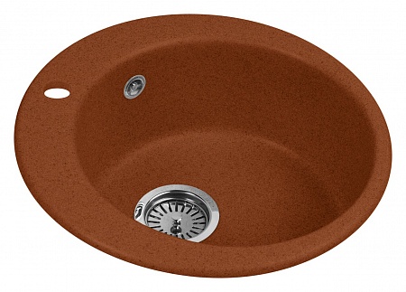 Гранитная мойка AquaGranitEx M-05 терракот