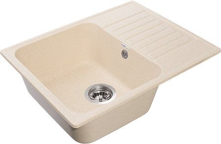 Мойка кухонная GranFest QUARZ GF-Z13 чаша+кр 620*480 (бежевый)