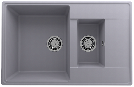 Мойка кухонная ULGRAN Quartz Prima 780 1,5 K-05, бетон