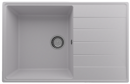 Мойка кухонная ULGRAN Quartz Prima 780-04, платина
