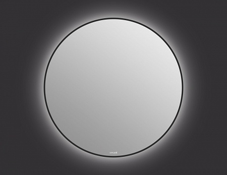 Зеркало Cersanit ECLIPSE smart 100x100 с подсветкой круглое черная рамка