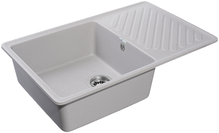 Мойка кухонная GranFest QUARZ GF-ZL-52 чаша+кр 760*480 (серый)