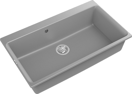 Кухонная мойка RIVELATO AXEL 90  1-чаша 870*520мм grigio metallizzato