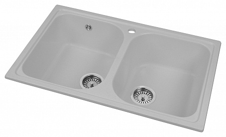 Гранитная мойка AquaGranitEx M-15 серый