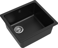 Мойка кухонная EWIGSTEIN EW-4540 подстольный монтаж 1-чаша 490*460 черный