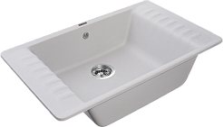Мойка кухонная GranFest QUARZ GF-ZW-71 чаша+кр 760*480 (серый)