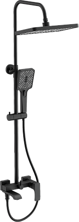 Душевая система BELZ B24507-7 тропический душ, латунь, черный