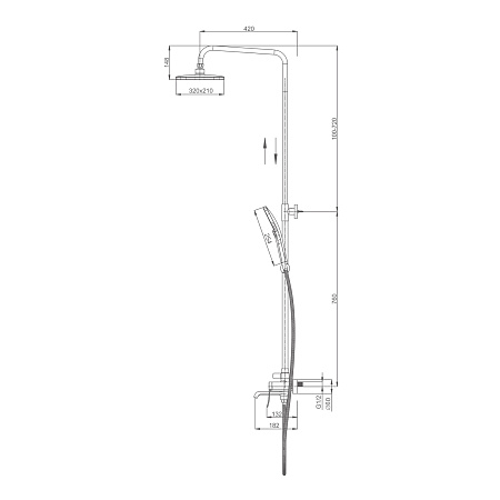 Душевая система для ванны SPLENKA S31.24.09