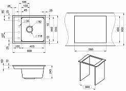Кухонная мойка Granula KS-6004 арктик