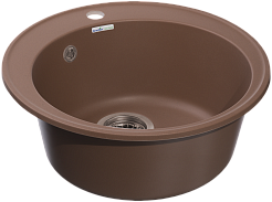 Мойка кухонная GranFest QUARZ GF-Z08 чаша D=480мм (терракот)