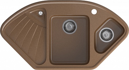 Мойка кухонная GranFest Corner GF-C1040E терракот